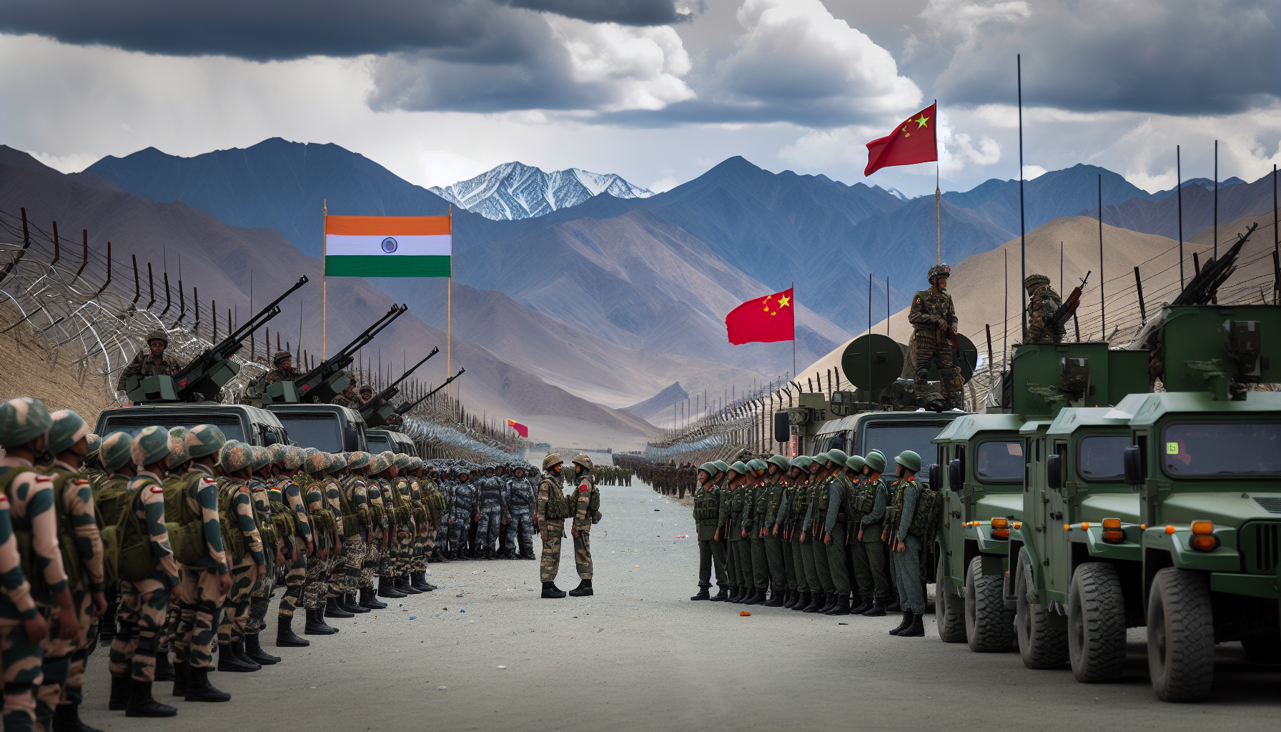 ### Extracto SEO para el Artículo Proporcionado: Descubre las complejidades del conflicto fronterizo entre India y China 🇮🇳🇨🇳. Entérate de los impactos locales y globales, y la creciente tensión militar en la región 🌍⚔️. ### Análisis del Extracto: 1. **Palabras clave:** "conflicto fronterizo India China", "impactos locales y globales", "tensión militar". 2. **Long